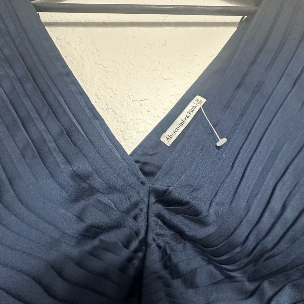 Abercrombie & Fitch Deep Blue Pleated Dress